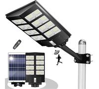 SPETLEK 6000W LED Solar Street Light Motion Sensor Dusk to Dawn Outdoor Garden in Black SPETLEK Black