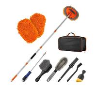 SPETLEK 62" Telescopic Car Wash Brush Kit in Orange SPETLEK Orange