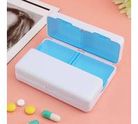 SPETLEK 7Grids Magnetic Pill Box Portable Pills Organizer Case Weekly in Blue | Size: Large SPETLEK Blue L