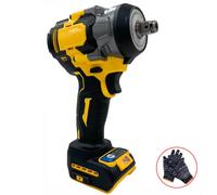 SPETLEK 800Nm Cordless Impact Wrench Dewalt 18V Battery 12 Brushless UK in Yellow SPETLEK Yellow