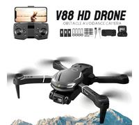 SPETLEK 8K Drone WIFI FPV HD Dual Camera 3 Batteries Foldable Selfie in Black | Size: 0.6m2 SPETLEK Black 0.6m2