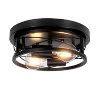 SPETLEK Black Round E27 2-Way Flush Ceiling Light SPETLEK Black