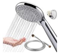 SPETLEK Chrome Shower Head & Hose Set Replacement For Grohe in Silver SPETLEK Silver