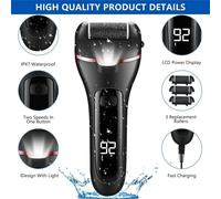SPETLEK Electric Foot File Grinder Dead Hard Skin Callus in Black | Size: 100g SPETLEK Black 100g