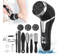 SPETLEK Electric Foot File Waterproof Hard Skin Remover Feet Pedicure Set in Black