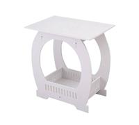 SPETLEK European Style Arch Design Modern Small Bedside Coffee Table in White SPETLEK White