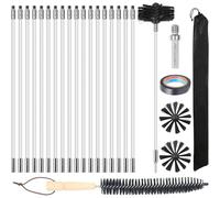 SPETLEK Flexible Chimney Sweep Set Flue Sweeping Brush in Black | Size: 0.6m2 SPETLEK Black 0.6m2