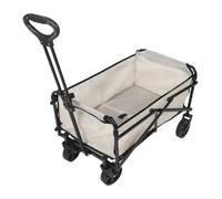SPETLEK Foldable 5" LARGE Wheel Garden Trolley Cart Wagon in Light Beige SPETLEK Light Beige