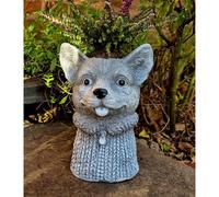 SPETLEK Garden Ornament Plant Pot Planter Fox in Grey SPETLEK Grey