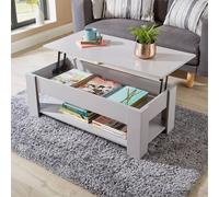 SPETLEK Grey Wooden Coffee Table With Lift Up Top | Size: 0.6m2 SPETLEK Grey 0.6m2