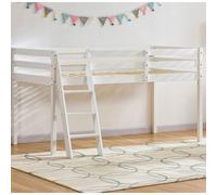 SPETLEK High Sleeper Bunk Bed Loft Bed Cabin in White | Size: Cot Bed SPETLEK White Cot Bed