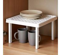SPETLEK Kitchen Stackable Square Shelf Insert Small Cupboard in White | Size: 0.6m2 SPETLEK White 0.6m2