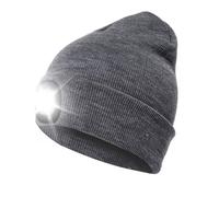 SPETLEK Knitted Wooly Beanie Hat With LED Light Torch Lamp in Grey SPETLEK Grey One Size