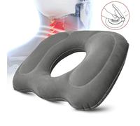 SPETLEK Large inflatable cushion Donut Cushion Orthopedic Seat Pain Relief Pad in Dark Grey | Size: 120 cm x 150 cm SPETLEK Dark Grey 120 cm x 150 cm