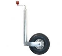SPETLEK Pneumatic Jockey Wheel Heavy Duty 48mm for Caravan Trailer in Black SPETLEK Black