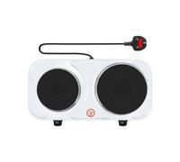 SPETLEK Portable Double Hot Plate 2000W Table Top Electric Cooker in White SPETLEK White