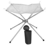 SPETLEK Portable Fire Pit for Camping Outdoor Folding Firepit Fireplace in Silver SPETLEK Silver