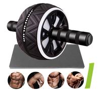 SPETLEK Pro Abs Roller Exercise Wheel Abdominal Core Strength Workout in White SPETLEK White