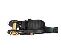 SPETLEK Ratchet Straps Tie Down 4x 25mm with Hook 5m in Black | Size: 100g SPETLEK Black 100g