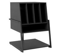 SPETLEK Record Player Stand with Charging Station in Black | Size: 0.6m2 SPETLEK Black 0.6m2