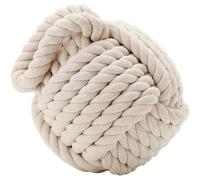 SPETLEK Rope Knot Door Stopper Wedge Cream Nautical Decorative Yarn SPETLEK Cream
