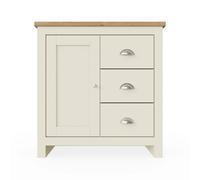 SPETLEK Sideboard Cabinet Living Room Multi Unit 3 Drawers in Cream | Size: 0.6m2 SPETLEK Cream 0.6m2