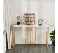SPETLEK Slim Narrow Hallway Console Table white 100cm | Size: 0.6m2 SPETLEK White 0.6m2