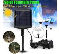 SPETLEK Solar Panel Powered Water Pump C in Black | Size: 0.6m2 SPETLEK Black 0.6m2
