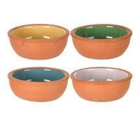 SPETLEK Terracotta Tapas Dishes Cooking Set of 4 Coloured | Size: 0.6m2 SPETLEK Multicolor 0.6m2