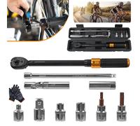 SPETLEK Torque Wrench Set 5-60Nm Square Drive Spanner in Black SPETLEK Black