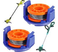 SPETLEK Trimmer Strimmer ALM Spool Line 2x in Orange SPETLEK Orange