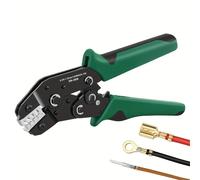 SPETLEK UK Ratchet Crimper Wire Plier Kit for Electrical Cable Terminals Set in Green SPETLEK Green