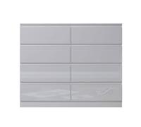 SPETLEK White 8 Drawer Chest SPETLEK White