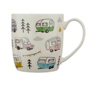 SPETLEK Wildwood Caravan Porcelain Mug Tea & Coffee Novelty Cup in White | Size: 0.6m2 SPETLEK White 0.6m2