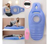 SPETLEK Women's Inflatable Pillow Pregnancy Waterproof Maternity Bed Durable in Blue SPETLEK Blue