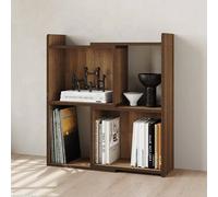 SPETLEK Wood Bookcase Desktop Book 2-Tie Brown | Size: 0.6m2 SPETLEK Brown 0.6m2