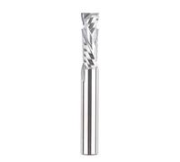SpeTool 1/2 Inch Shank Spiral Router Bit Compression Cut Up&Down CNC Router Bits 1-1/2 Inch Cutting Length Solid Carbide Extra Long End Mill 4 Inch Total Length for Woodworking Cutter