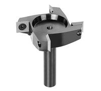 SpeTool 1/2 Inch Shank Spoilboard Surfacing Router Bit, 2-1/2" Cutting Diameter 4-Flute CNC Slab Flattening Bit, Replaceable Carbide Insert Router Bits for Professional Woodworking & Table Resurfacing
