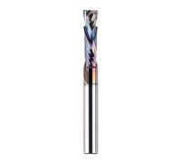 SpeTool 1/4 Inch Compression Router Bit, Up Down Cut Spiral CNC Bit with TAC Coating for Clean Edges on Plywood & MDF, Solid Carbide Woodworking End Mill, 1" Cutting Length