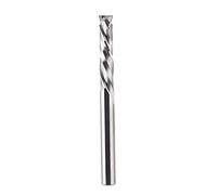 SpeTool 1/4 Inch Shank Spiral Compression Router Bit, Extra Long 1-1/4" Cutting Length Solid Carbide CNC End Mill, Up Down Cut Woodworking Tool for Plywood, MDF, Hardwood, 3" Total Length
