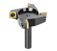 SpeTool 2-1/2" Spoilboard Surfacing Router Bit, 1/2" Shank CNC Slab Flattening Bit with ATS Coating Carbide Inserts, 4-Wing Heavy Duty Wood Milling Cutter for CNC Table & Handheld Planers