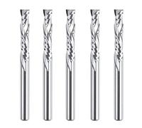 SpeTool 5Pcs Carbide Compression Router Bit Up&Down End Mills 1/8 inch Shank with 1/8 inch Cutter for CNC Mill Machine Wookwork 3D Profile Detail Engraver Carving