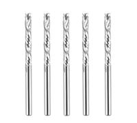 SpeTool 5Pcs Carbide Compression Router Bit Up&Down End Mills 1/8 x 1 inch Cutter for CNC Mill Machine Wookwork 3D Profile Detail Engraver Carving