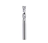 SpeTool 6mm Shank Down Cut Spiral Router Bit, HRC55 Solid Carbide CNC Router Bit for Woodworking, 6mm Diameter 24mm Cut Length, Professional End Mill for Clean Top Edge on Plywood, MDF & Hardwood