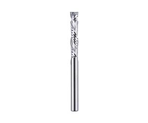 SpeTool 8mm Shank Compression Router Bit, Spiral Up Down Cut CNC Router Bit for Wood, 45mm Extra Long Cutting Length, Solid Carbide End Mill for Plywood, MDF, Hardwood (100mm Total Length)