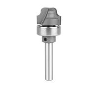 SpeTool Bowl and Tray Router Bit with Bearing, 1/8 Inch Radius 1/4 Inch Shank, 2-Flute Tungsten Carbide Tipped Tool for Juice Grooves and Decorative Edges