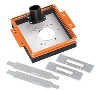 SpeTool Linear Rail Router Sled Slide Connector with Dust Collection, Fit for SBR20UU and SCS20UU Linear Rails, with Acrylic Router Plate Compatitable with Multiple Routers