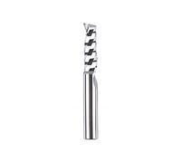 SpeTool O Flute Aluminium Router Bit - 6mm Shank Spiral Single Flute End Mill for Precision CNC Milling - 22mm Cutting Length Solid Tungsten Carbide Cutter for Aluminum, Brass, Plastic and Wood