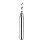 SpeTool O Flute Upcut CNC Router Bit - 1/8" Cutting Dia 1/2" Length Carbide End Mill, 1/4" Shank Spiral Milling Cutter for Aluminum, Acrylic, Plastic & Wood, Precision Tool for Sign Making