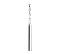SpeTool Router Bits 1/4 Inch Shank Spiral Router Bit UpCut 1/8 Inch Cutting Diameter Extra Long CNC Router Bits 1 Inch Cutting Length 3 Inch Total Length HRC55 Solid Carbide End Mill for Wood Cut